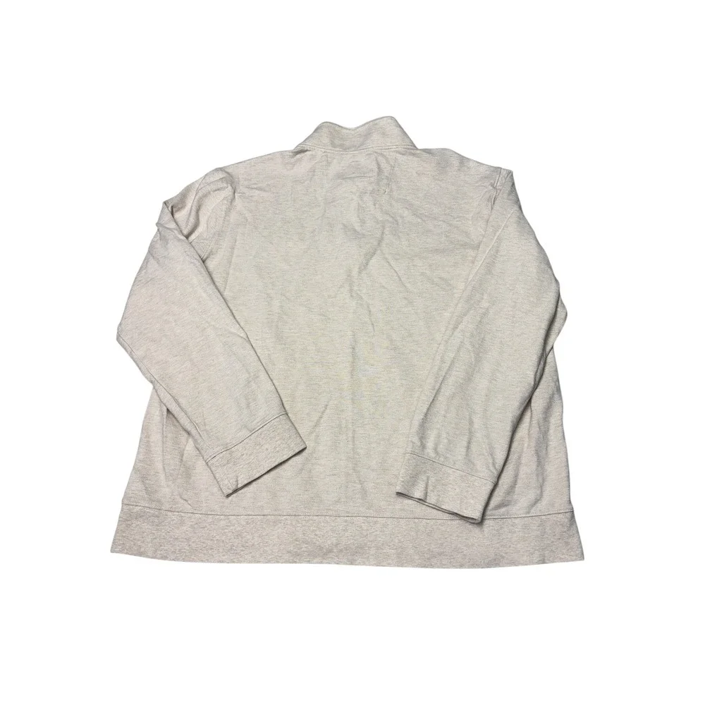 Southern Tide Skipjack Mens‎ XXL Quarter Zip Pullover Oatmeal Heather Cotton
